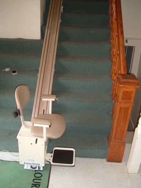 Ameriglide Lexington Stair Lift Installation Pictuures